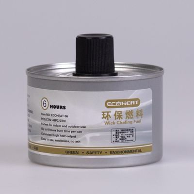84mm Food Heat Liquid Wick Chafing Fuel Food Warmer Fuel Cans 6 Hour Burn